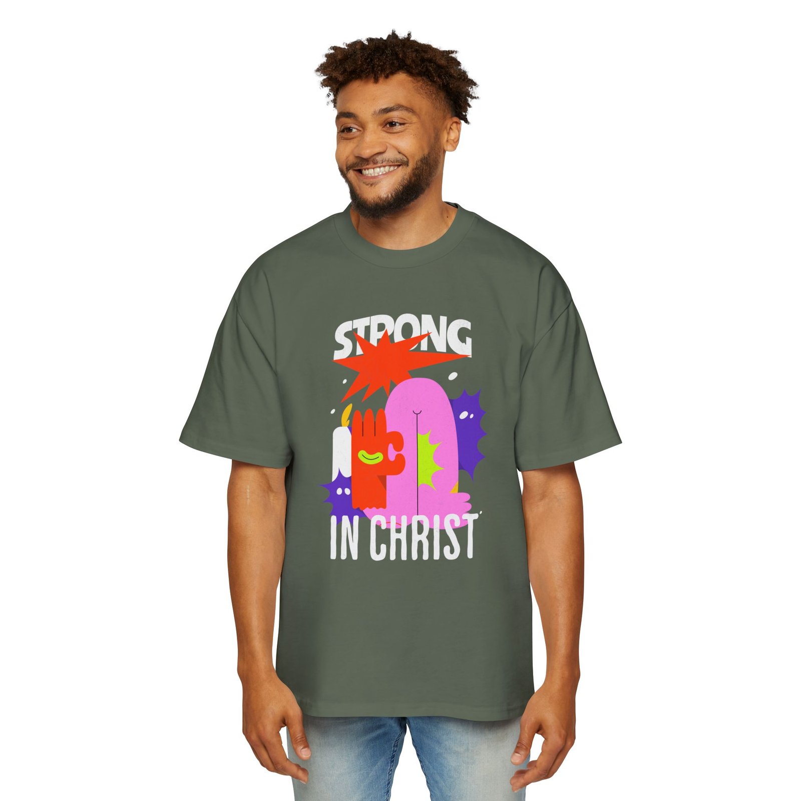 Born to Win Oversized Tee, Men's Graphic T-Shirt - Image 13