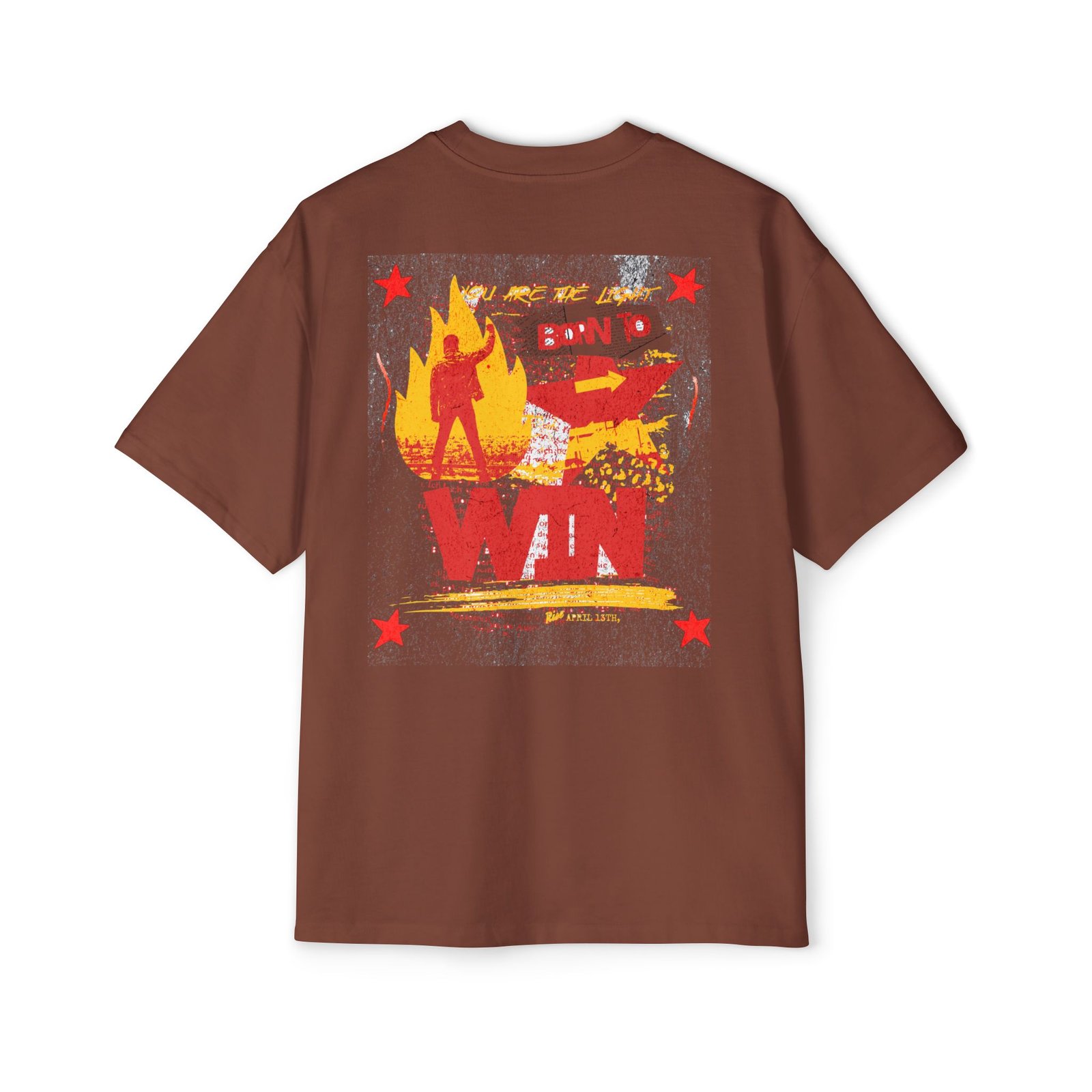 Born to Win Oversized Tee, Men's Graphic T-Shirt - Image 8