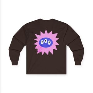 Colorful Cartoon Graphic Long Sleeve Tee for Creative Souls