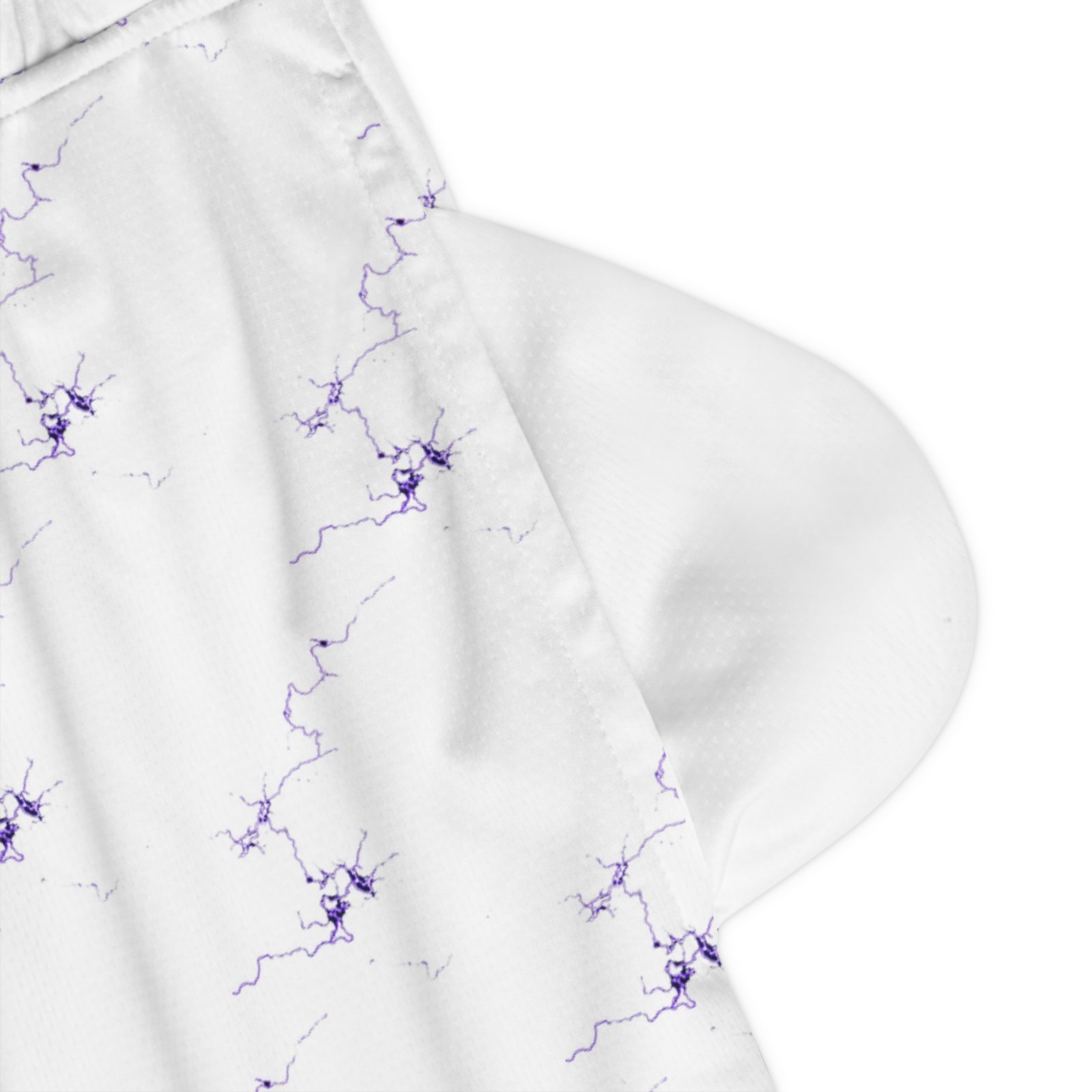 Basketball Ribbed Shorts, Sporty Gym Shorts - Image 3