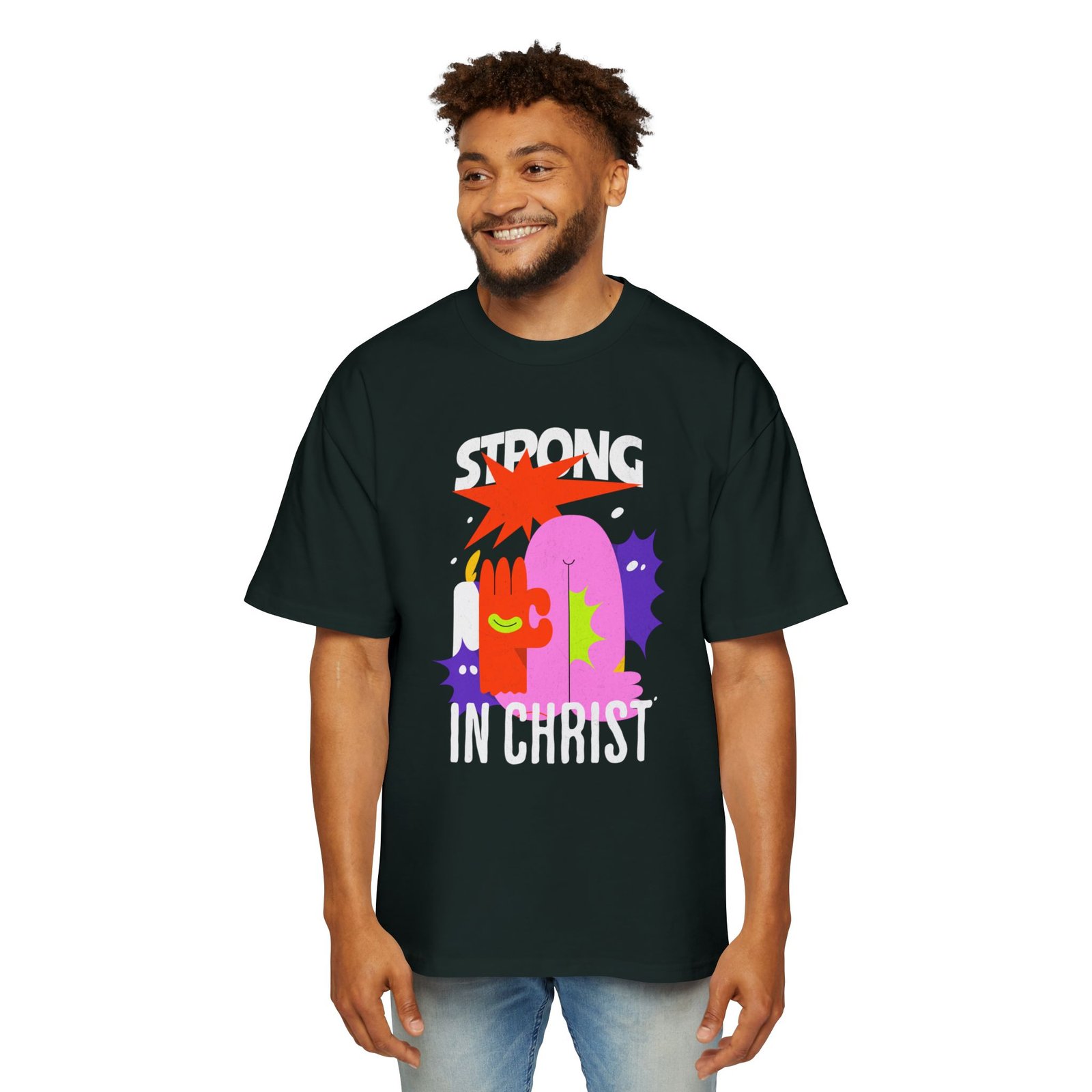 Born to Win Oversized Tee, Men's Graphic T-Shirt - Image 16