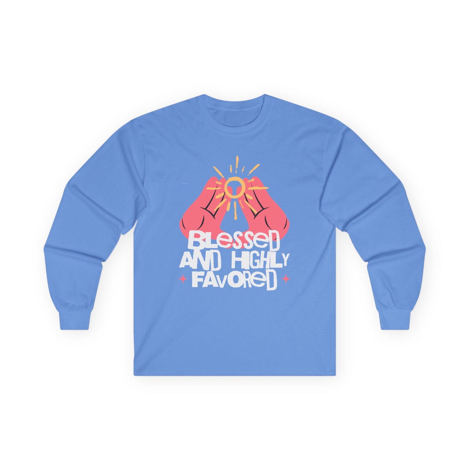 Blessed and Highly Favored Long Sleeve Tee - Image 34