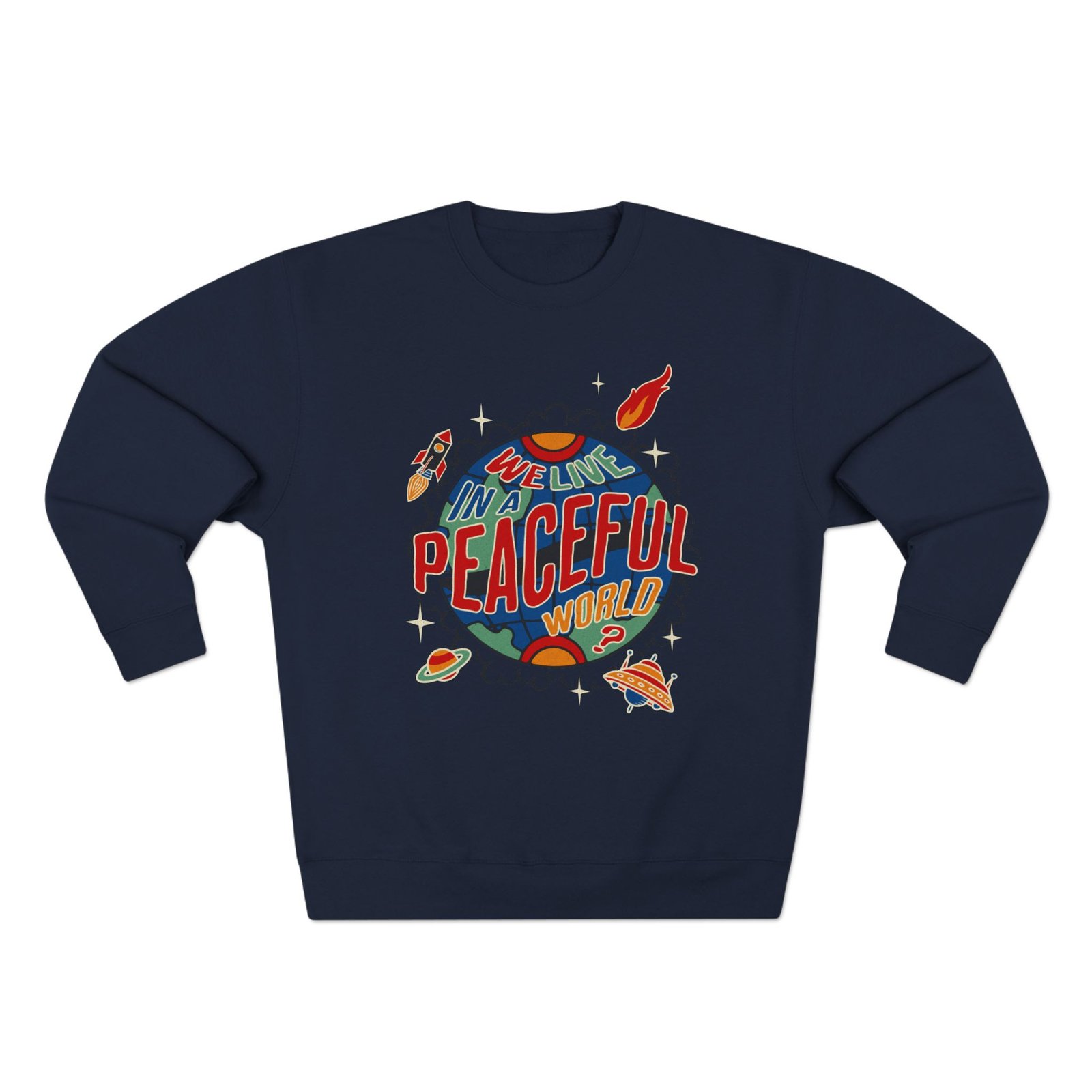 Peaceful World Unisex Crewneck Sweatshirt - Image 21