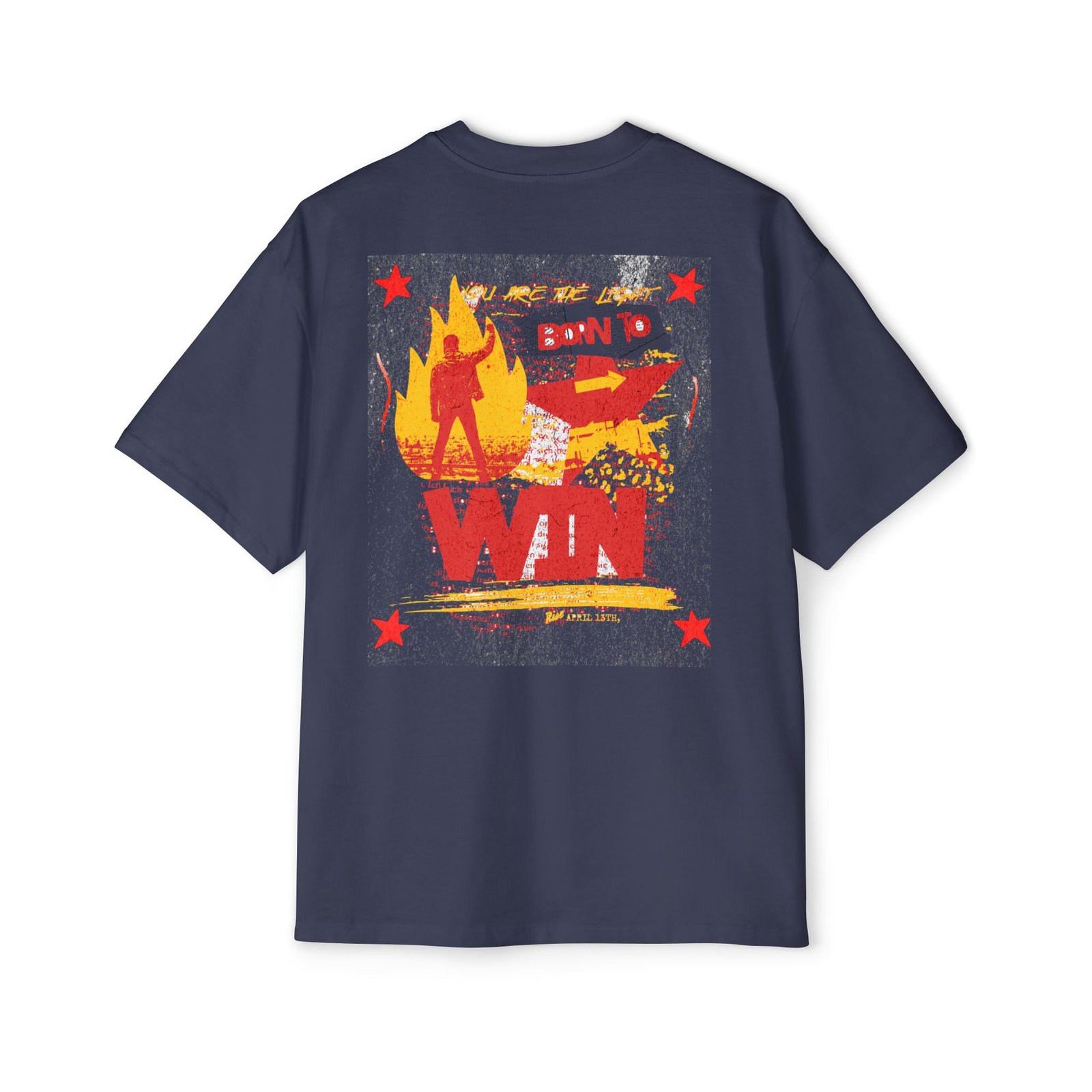 Born to Win Oversized Tee, Men's Graphic T-Shirt - Image 23