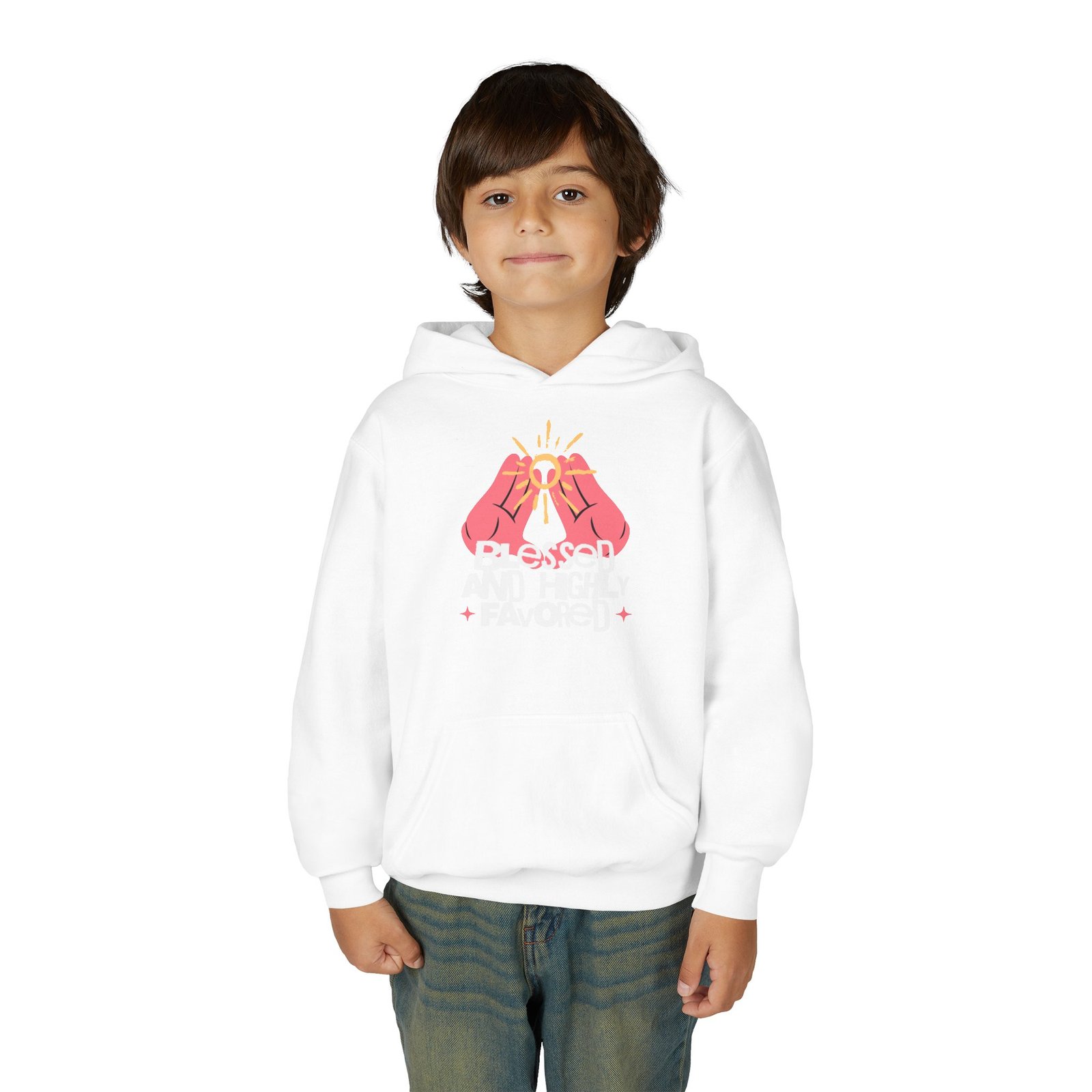 Youth Heavy Blend Hooded Sweatshirt - Image 7