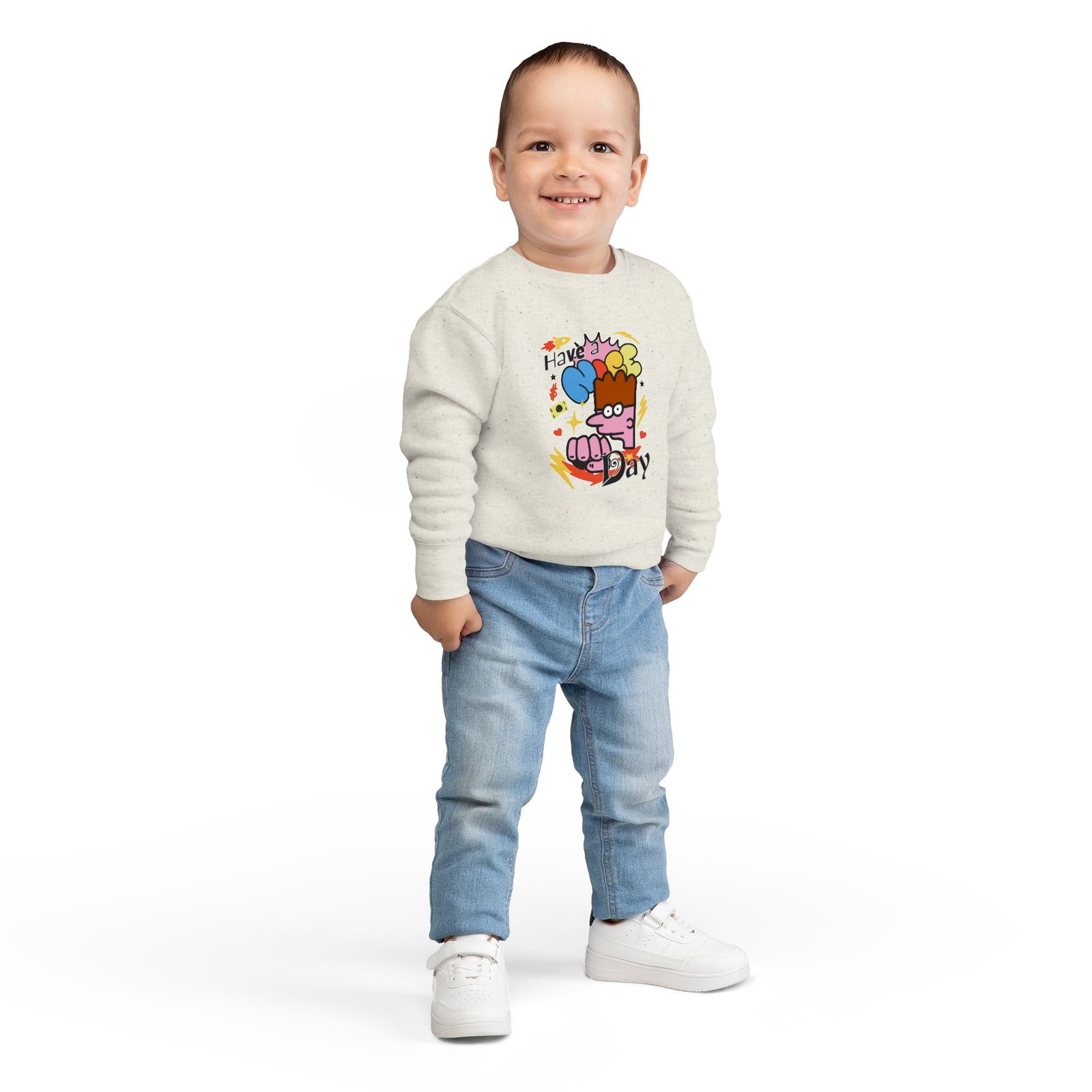 Cheerful Toddler Sweatshirt - Image 4