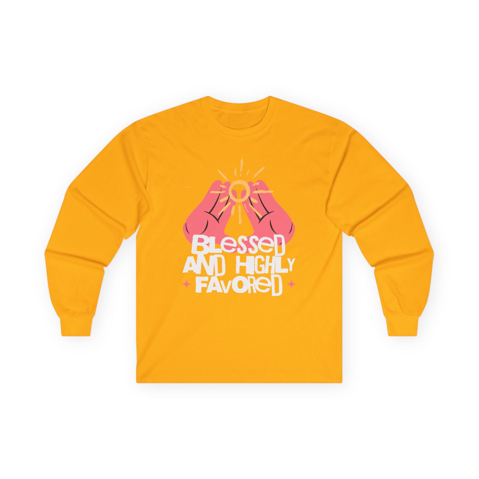 Blessed and Highly Favored Long Sleeve Tee - Image 10