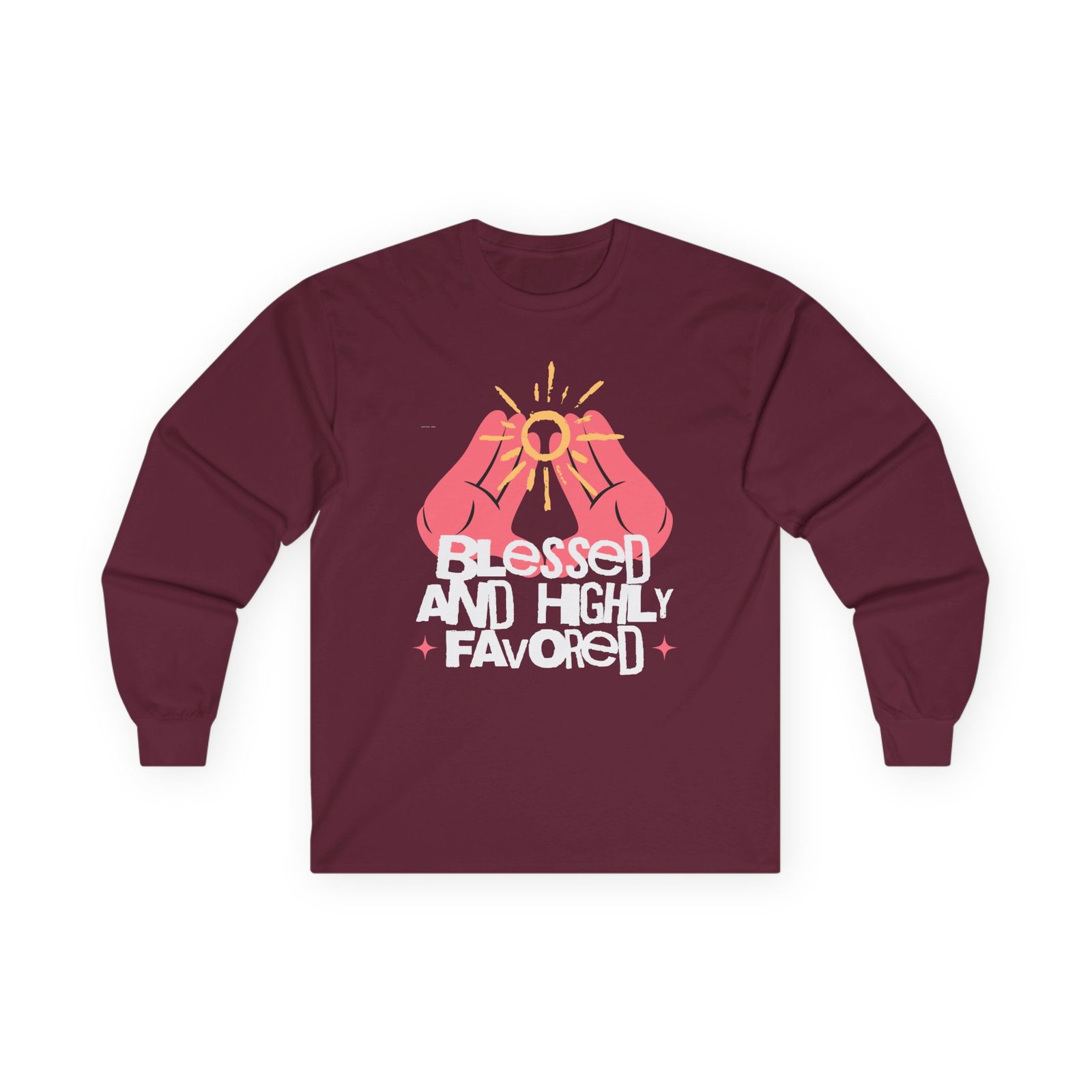 Blessed and Highly Favored Long Sleeve Tee - Image 13
