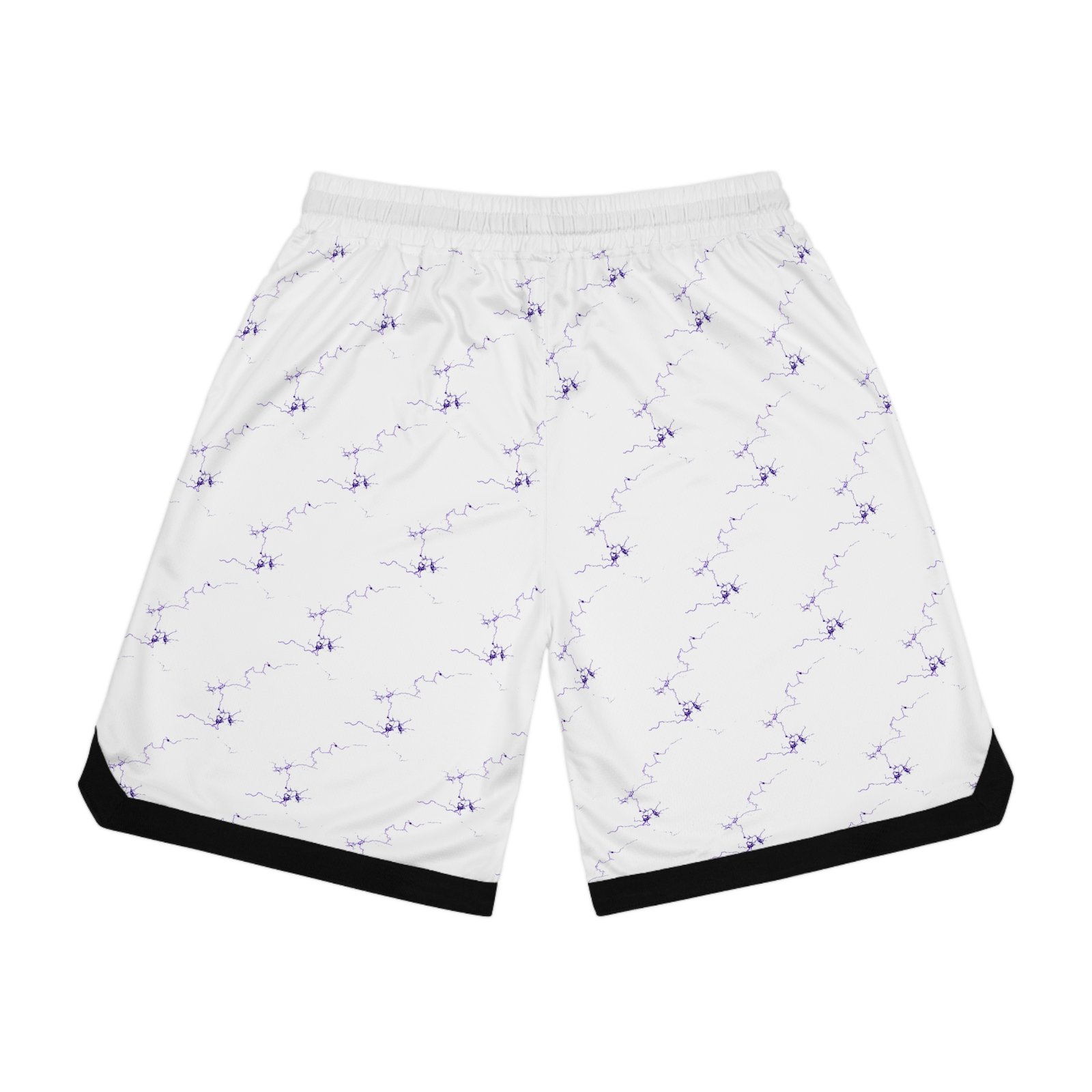 Basketball Ribbed Shorts, Sporty Gym Shorts - Image 2