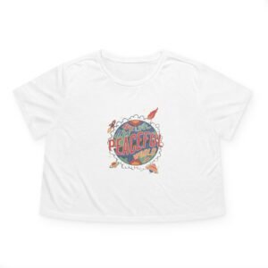 Peaceful Vibes Women's Flowy Cropped Tee