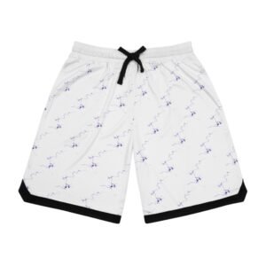 Basketball Ribbed Shorts, Sporty Gym Shorts
