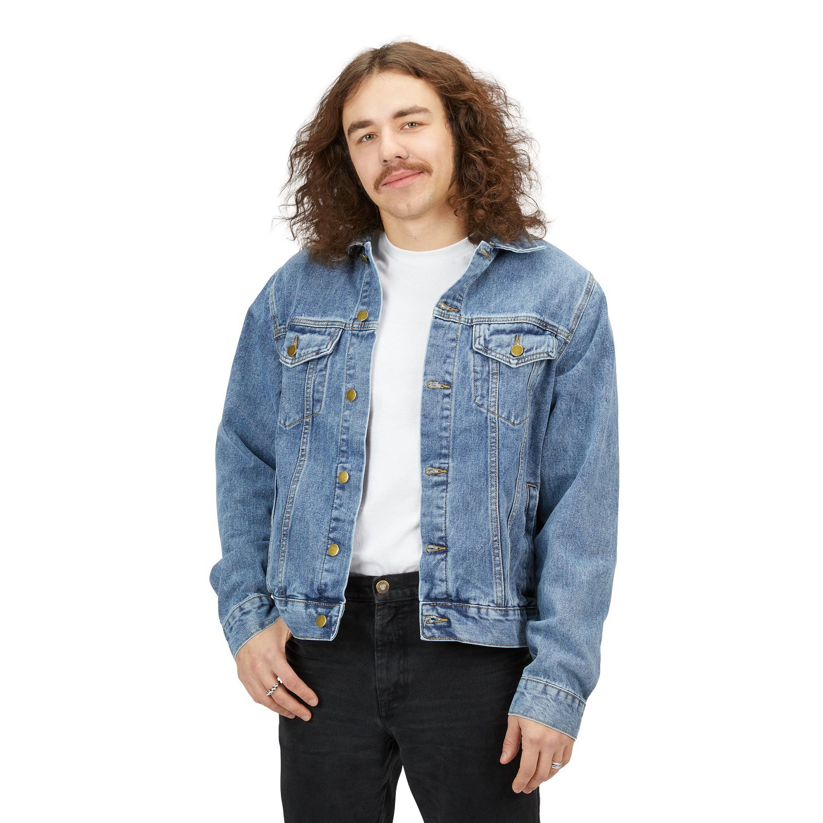 Born to Win Men's Denim Jacket - Image 3