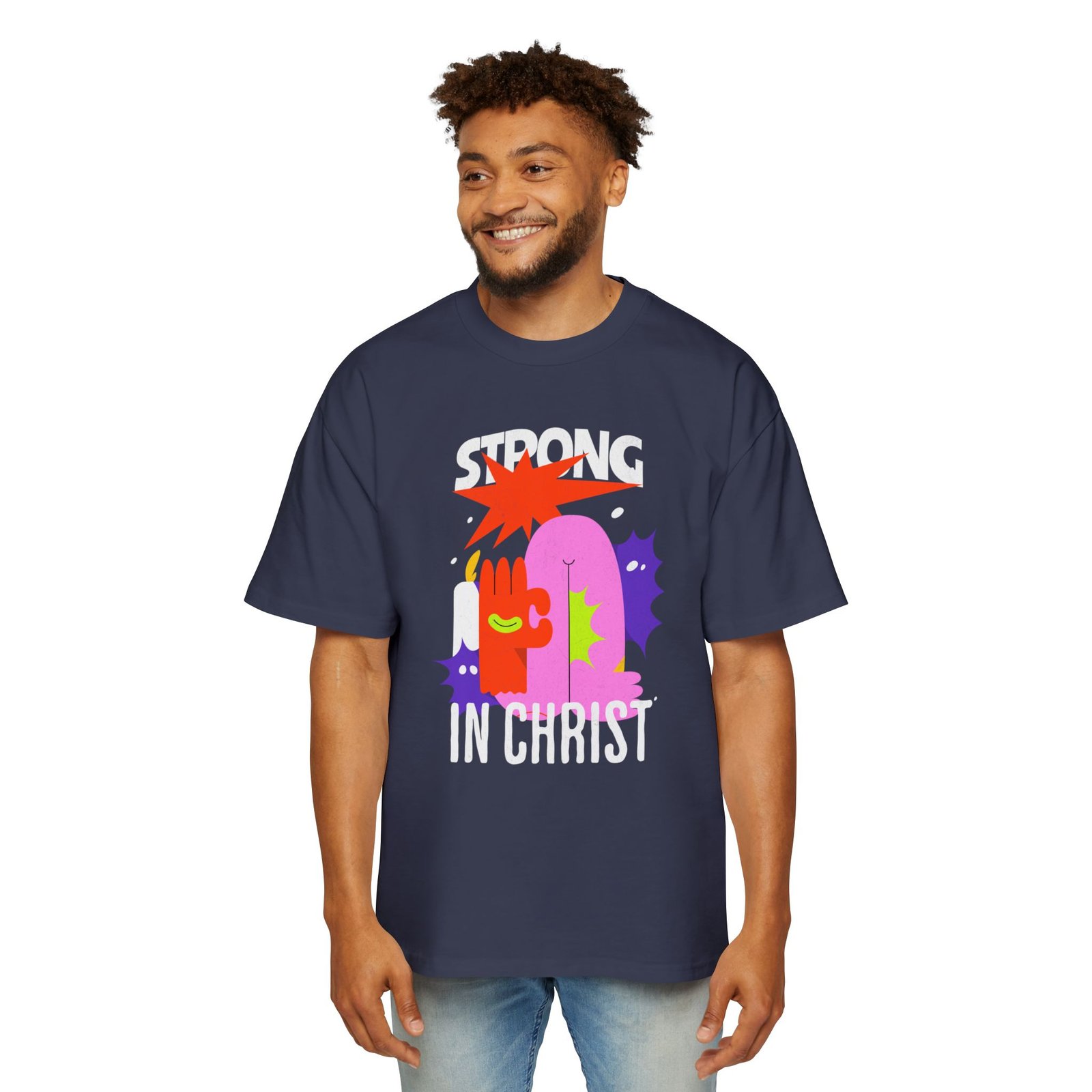 Born to Win Oversized Tee, Men's Graphic T-Shirt - Image 24