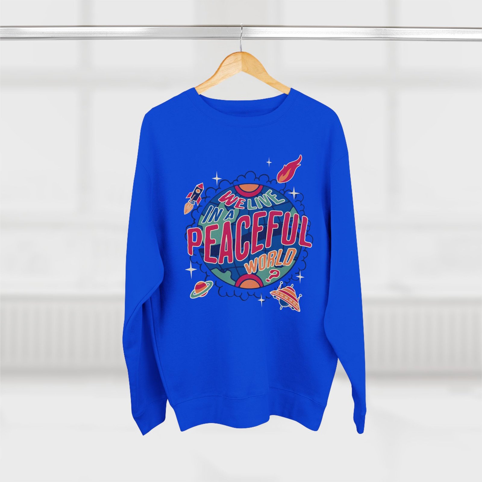 Peaceful World Unisex Crewneck Sweatshirt - Image 20