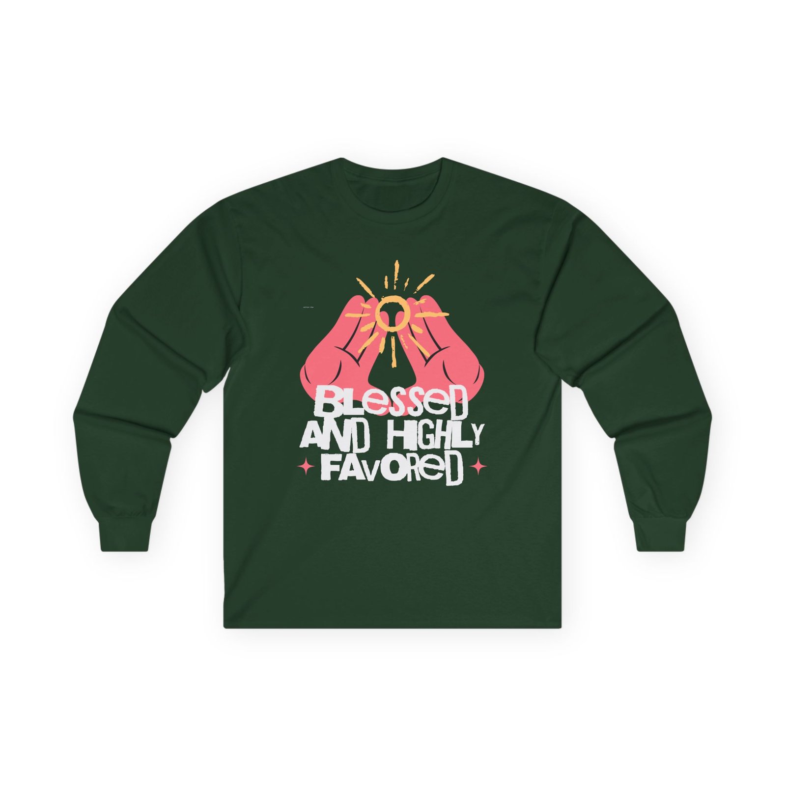 Blessed and Highly Favored Long Sleeve Tee - Image 22