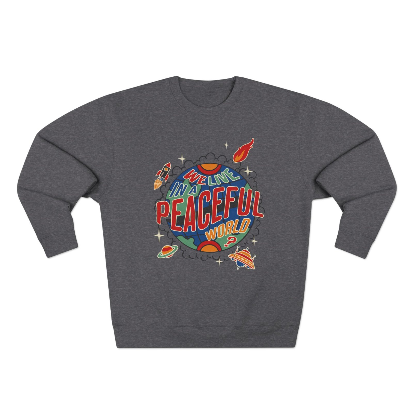 Peaceful World Unisex Crewneck Sweatshirt - Image 9
